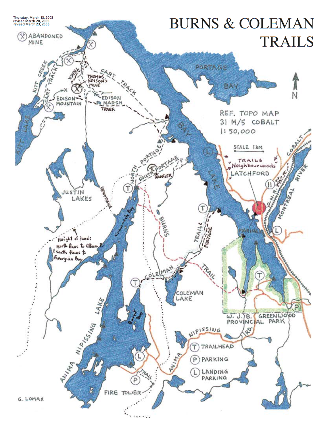 Latchford Ontario, Burns Coleman Trails, Hiking Trails, Latchford Hiking